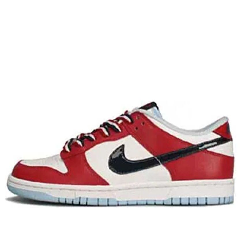 (WMNS) Nike Dunk Low 'White Mid Navy-Deep Red'  309324-144 Iconic Trainers